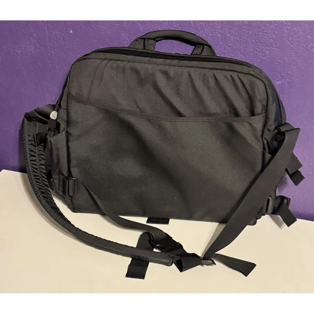Tom Bihn Super Ego Messenger Bag Forrest Green Made USA Large Nylon Laptop Rare